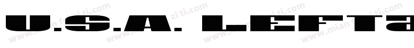 U.S.A. Leftalic字体转换